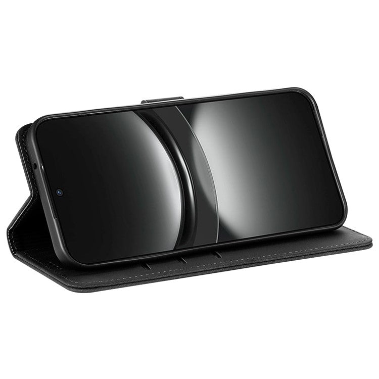 AZNS For Huawei nova 13 Pro 5G Case PU Leather Wallet Phone Cover - Black