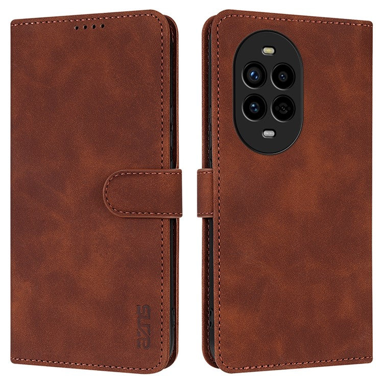 AZNS For Huawei nova 13 Pro 5G Case PU Leather Wallet Phone Cover - Brown