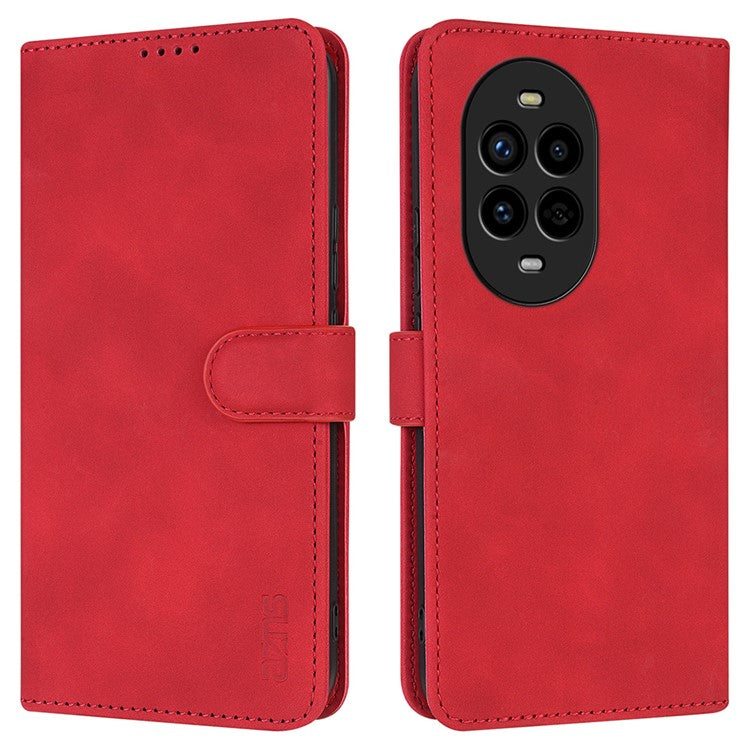 AZNS For Huawei nova 13 Pro 5G Case PU Leather Wallet Phone Cover - Red
