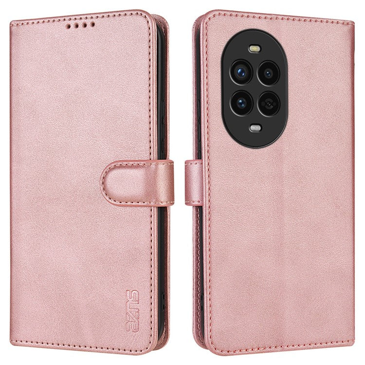 AZNS For Huawei nova 13 Pro 5G Case PU Leather Wallet Phone Cover - Rose Gold