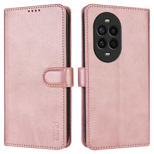 AZNS For Huawei nova 13 Pro 5G Case PU Leather Wallet Phone Cover - Rose Gold