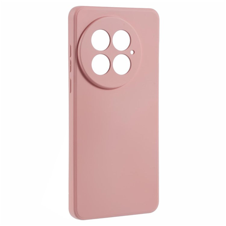 For OnePlus 13 Case TPU Back Soft Anti-Scratch Fiber Lining Phone Cover - Pink