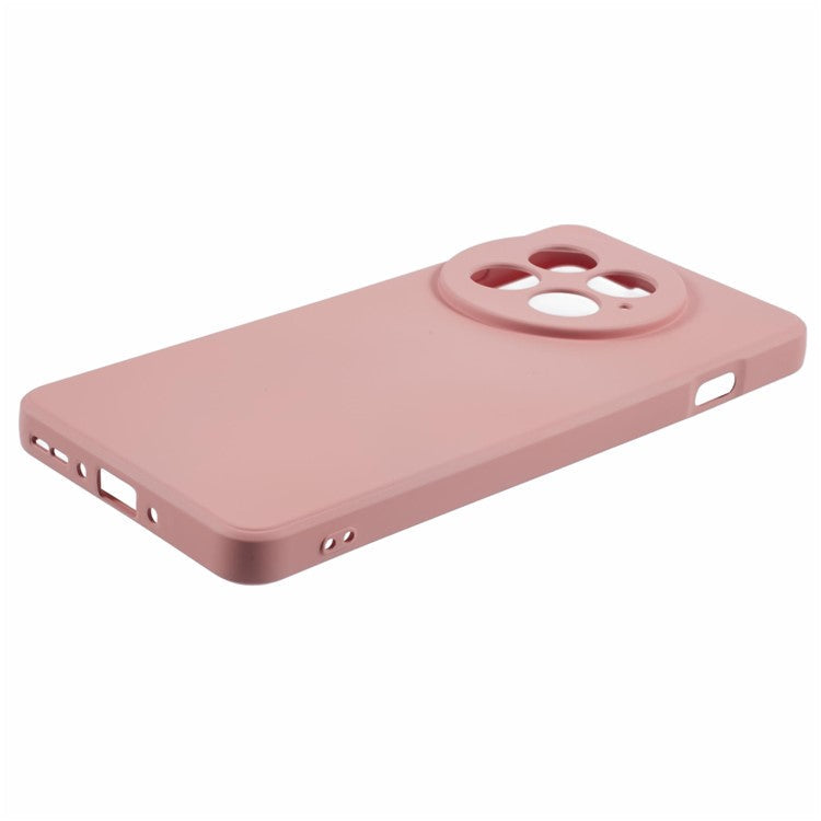 For OnePlus 13 Case TPU Back Soft Anti-Scratch Fiber Lining Phone Cover - Pink