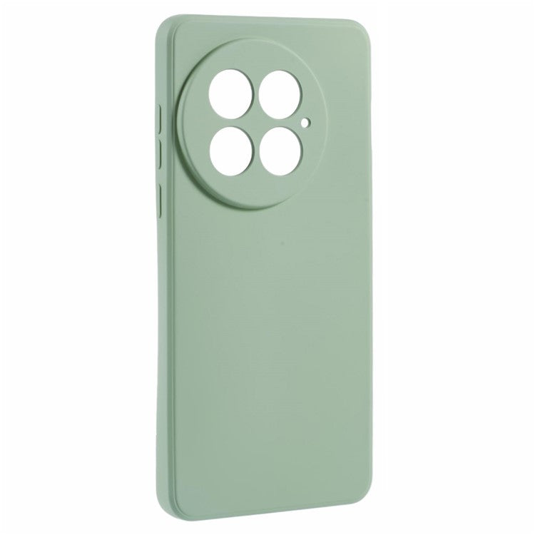 For OnePlus 13 Case TPU Back Soft Anti-Scratch Fiber Lining Phone Cover - Light Green