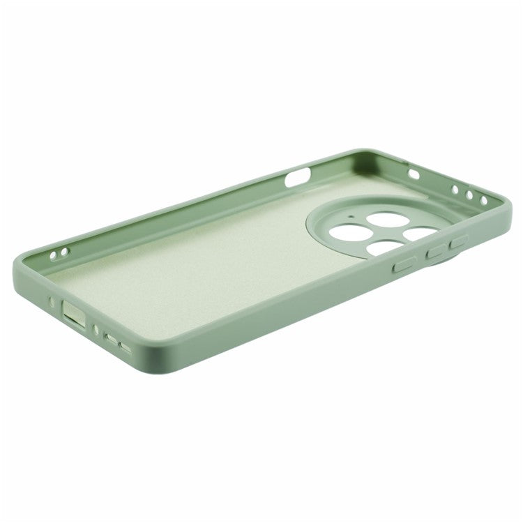 For OnePlus 13 Case TPU Back Soft Anti-Scratch Fiber Lining Phone Cover - Light Green