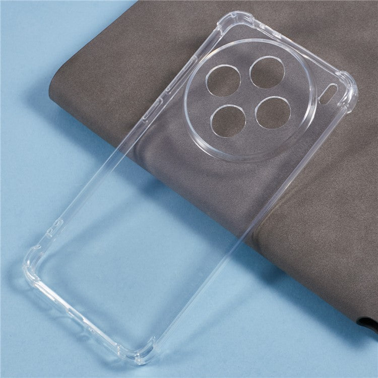 For vivo X200 5G Phone Case Reinforced Four Corner Anti-Drop Clear TPU Cover