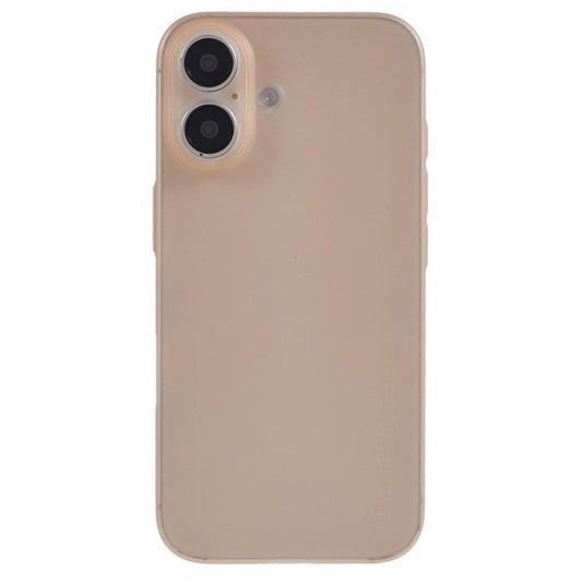 X-LEVEL For iPhone 16 Case Hard PP Matte Phone Cover 0.18mm Ultra-Thin - Desert Gold