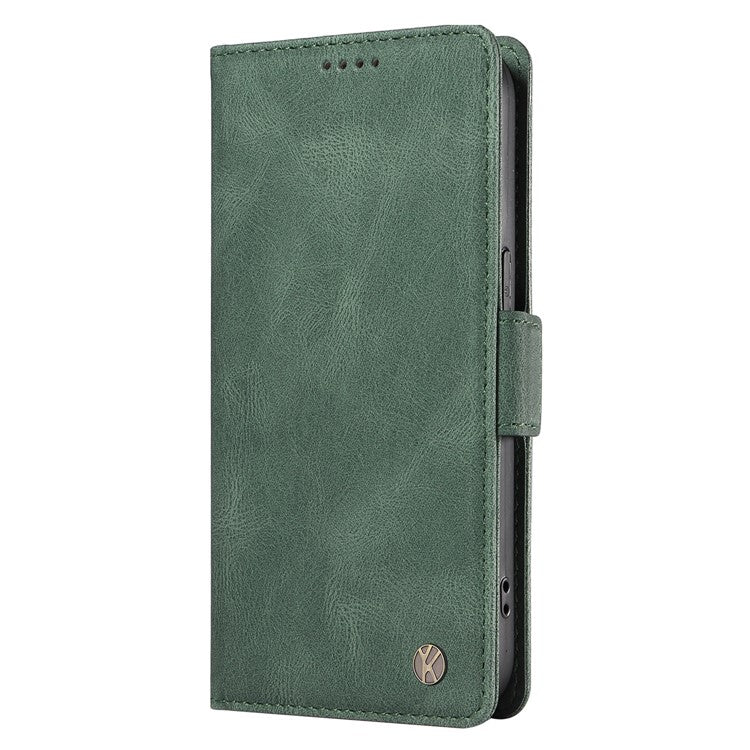 YIKATU YK-005 For Samsung Galaxy A36 5G / A56 5G Case PU Leather Wallet Phone Cover Skin Touch Feeling - Green