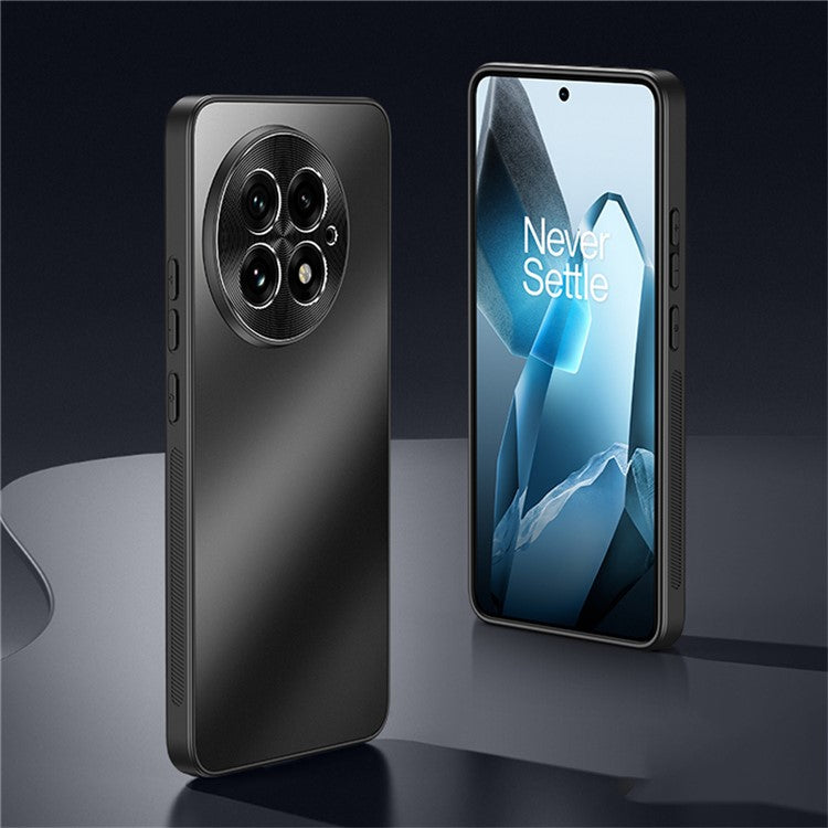 For OnePlus 13 Case CD Veins PC+TPU Anti-Slip Phone Back Cover - Black