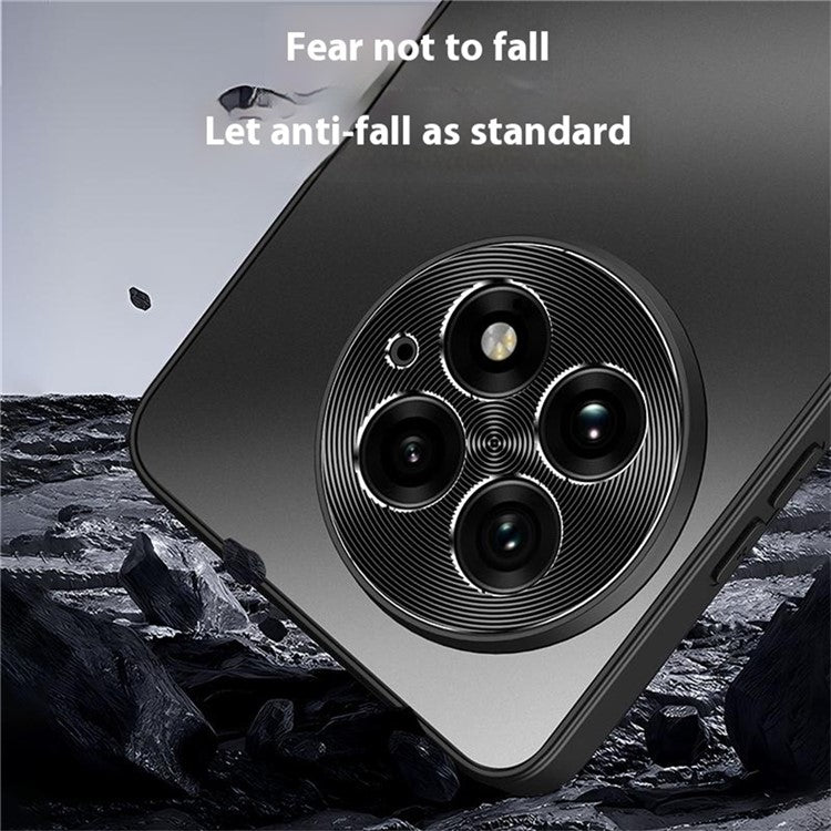 For OnePlus 13 Case CD Veins PC+TPU Anti-Slip Phone Back Cover - Plum