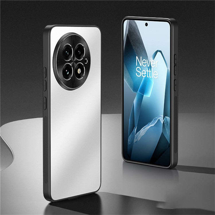 For OnePlus 13 Case CD Veins PC+TPU Anti-Slip Phone Back Cover - Grey