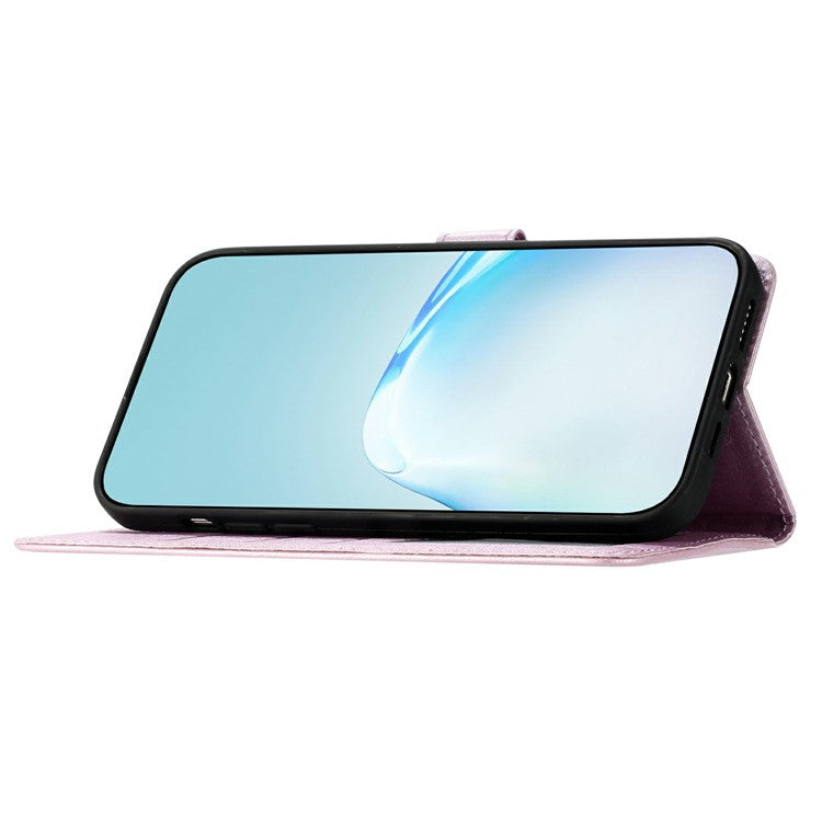 For OnePlus 13 Wallet Case Leather Folio Phone Cover Magnetic Clasp - Light Purple