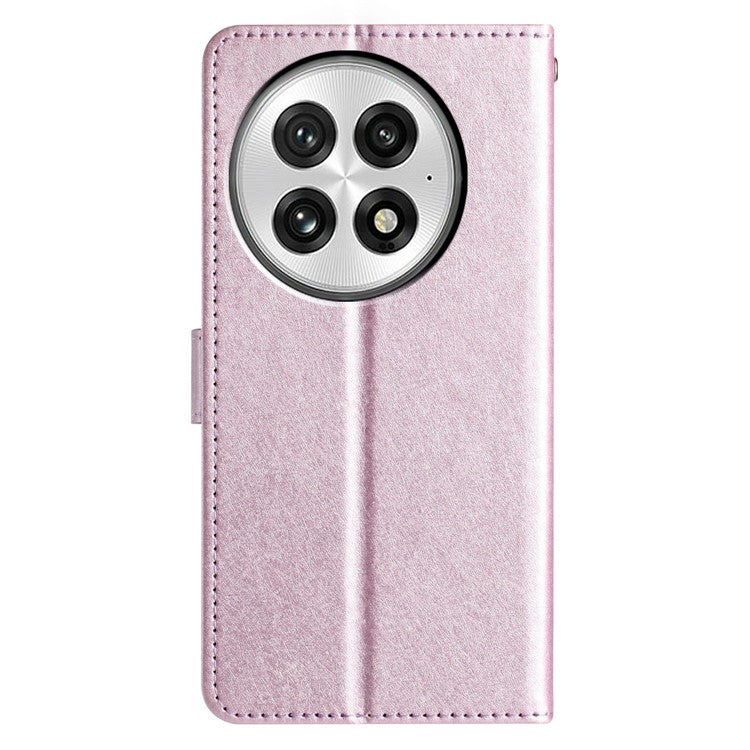 For OnePlus 13 Wallet Case Leather Folio Phone Cover Magnetic Clasp - Light Purple