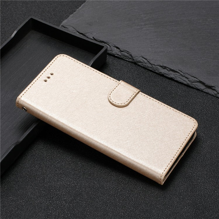 For Google Pixel 9a Wallet Case Leather Folio Phone Cover Magnetic Clasp - Gold