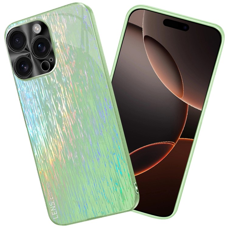 For iPhone 16 Pro Colorful Phone Case Ultra Slim Dropproof Hard PC Back Cover - Green