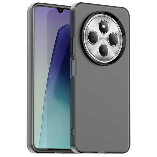 Phone Case for Xiaomi Poco C75 4G / Redmi 14C 4G / 14R 5G / A3 Pro 4G / A4 5G PC+TPU+PET Matte Back Cover - Black