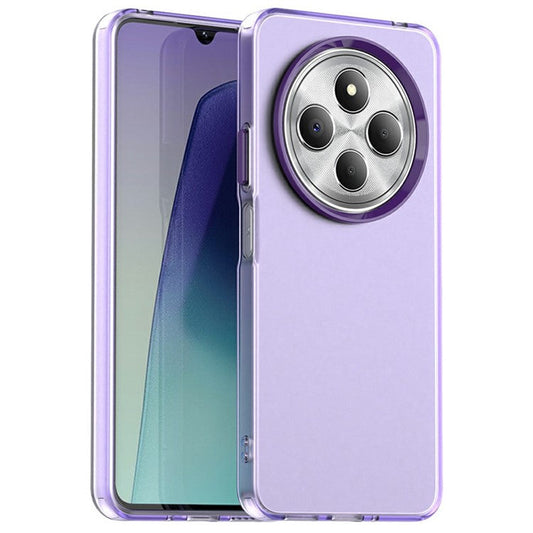 Phone Case for Xiaomi Poco C75 4G / Redmi 14C 4G / 14R 5G / A3 Pro 4G / A4 5G PC+TPU+PET Matte Back Cover - Purple