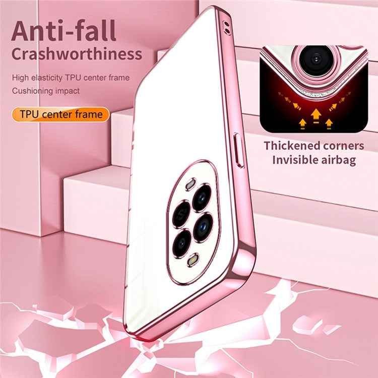 For Huawei nova 13 Pro 5G Case Electroplating Frame Soft TPU Phone Cover - Purple