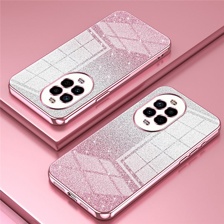 For Huawei nova 13 Pro 5G Case Electroplating Gradient Glitter TPU Phone Cover - Pink