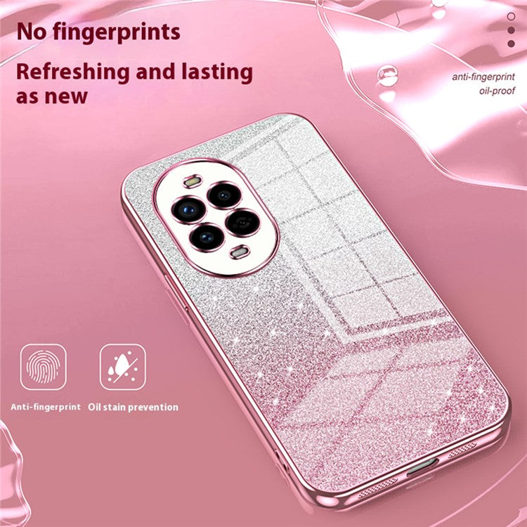 For Huawei nova 13 Pro 5G Case Electroplating Gradient Glitter TPU Phone Cover - Transparent