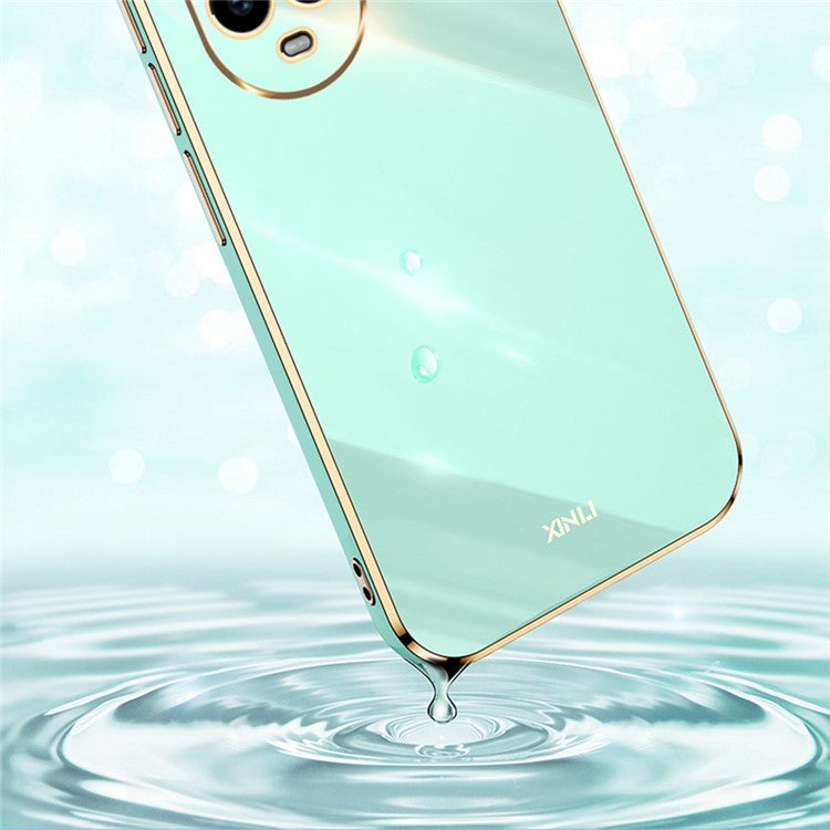 XINLI For Huawei nova 13 Pro 5G Case TPU Phone Cover with Electroplating Frame - Cyan