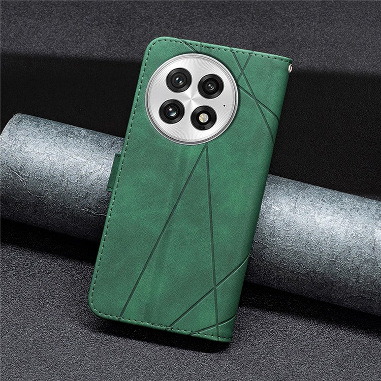 BINFEN COLOR BF05 For OnePlus 13 Case Leather Phone Cover Wallet Stand - Green