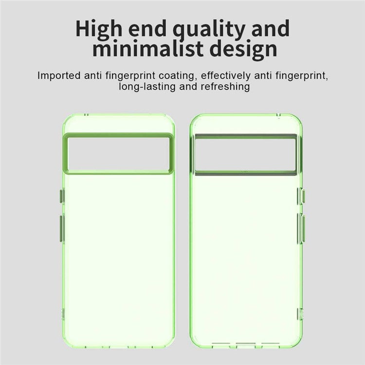 For Google Pixel 8 Pro Case PC+TPU+PET Matte Anti-Drop Phone Back Cover - Green