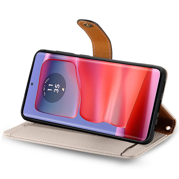 For Motorola Moto G75 5G Case RFID Blocking Zipper Pocket Leather Wallet Phone Cover - Grey