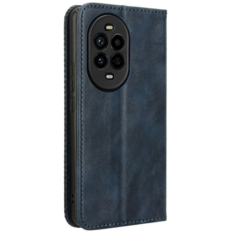 For Huawei nova 13 Pro 5G Leather Case Wallet Stand Retro Texture Phone Cover - Blue