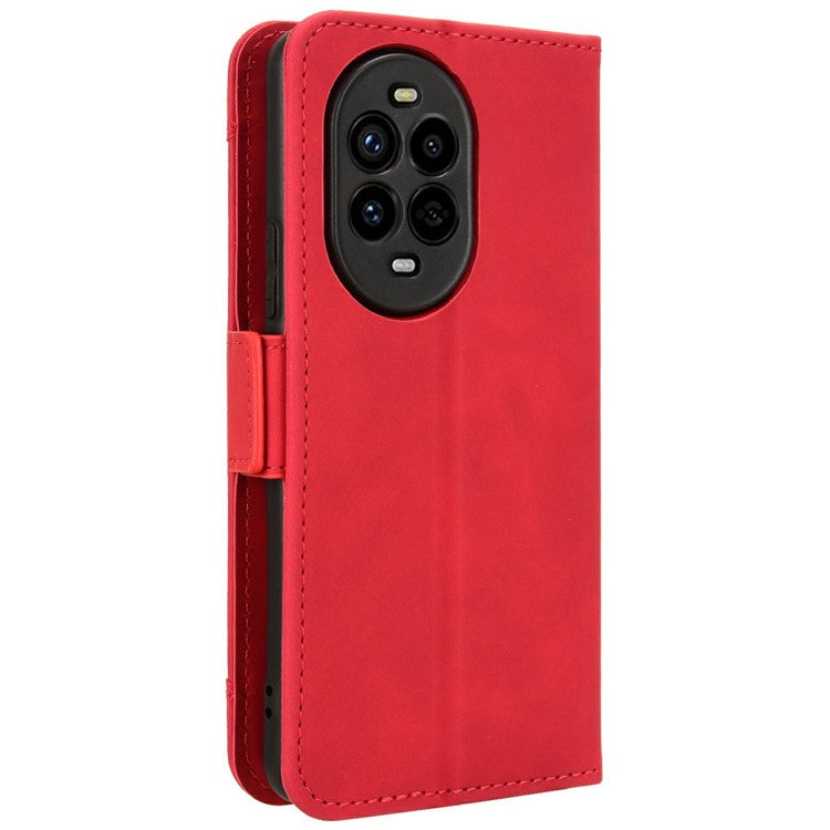 For Huawei nova 13 Pro 5G Leather Case Phone Wallet Cover with Multiple Card Slots - Red