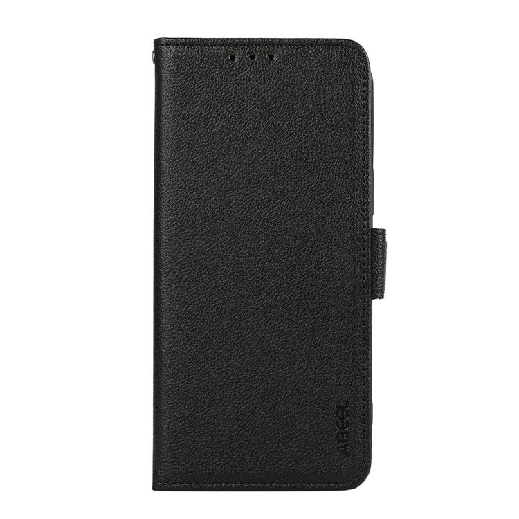 ABEEL For OnePlus 13 Case Litchi Texture Leather RFID Blocking Phone Cover - Black