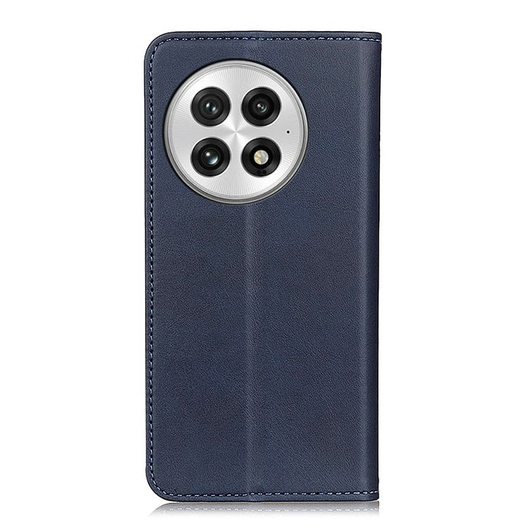For OnePlus 13 Case Split Leather Flip Wallet Phone Cover - Blue