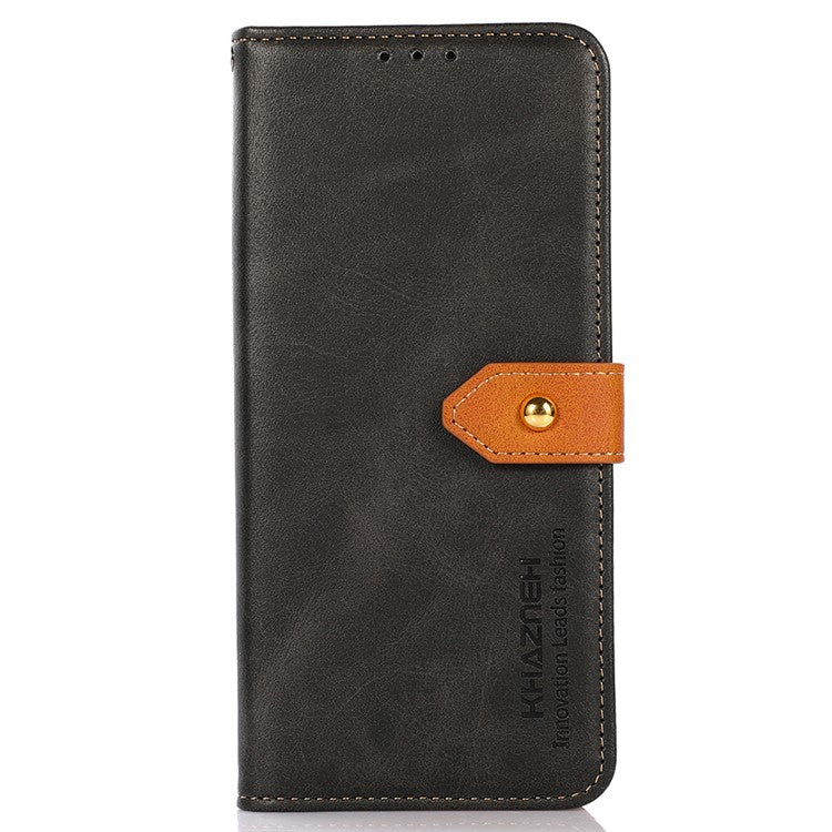 KHAZNEH For OnePlus 13 Wallet Phone Case Stand Leather Flip Cover - Black