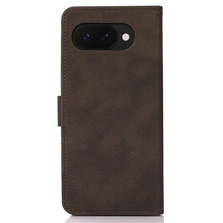 KHAZNEH For Google Pixel 9a Stand Case PU Leather Wallet Phone Cover - Brown