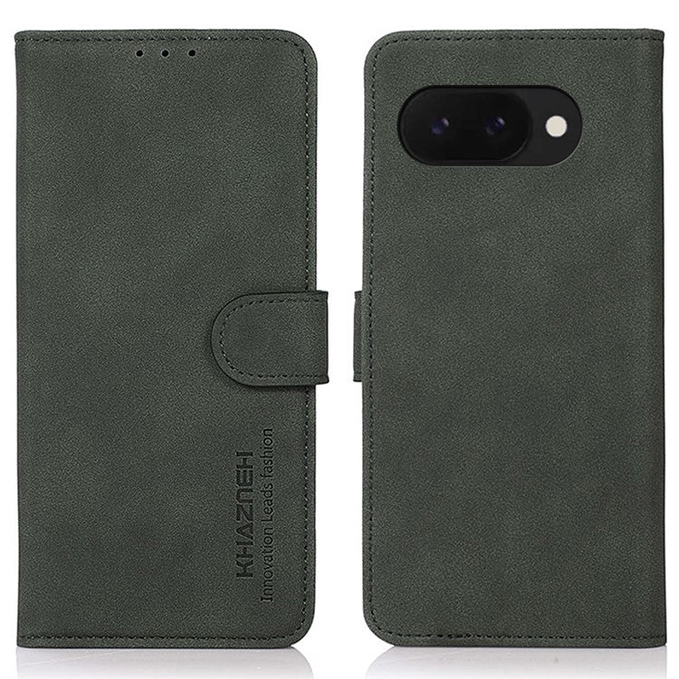 KHAZNEH For Google Pixel 9a Stand Case PU Leather Wallet Phone Cover - Green