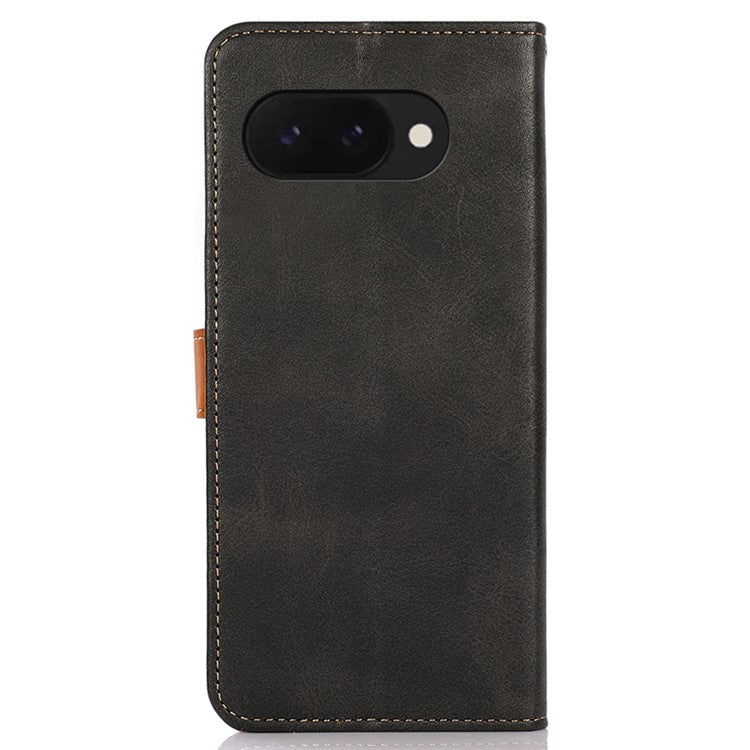 KHAZNEH For Google Pixel 9a Wallet Phone Case Stand Leather Flip Cover - Black