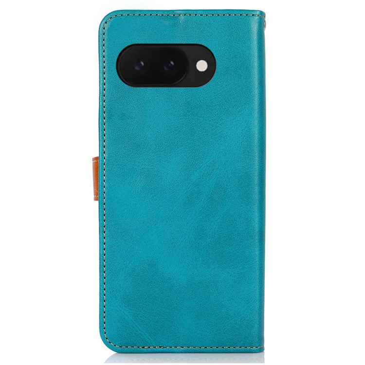 KHAZNEH For Google Pixel 9a Wallet Phone Case Stand Leather Flip Cover - Blue