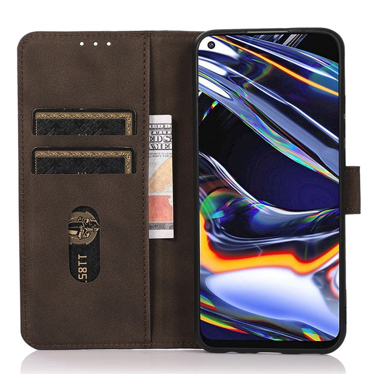 KHAZNEH For OnePlus 13 Stand Case PU Leather Wallet Phone Cover - Brown