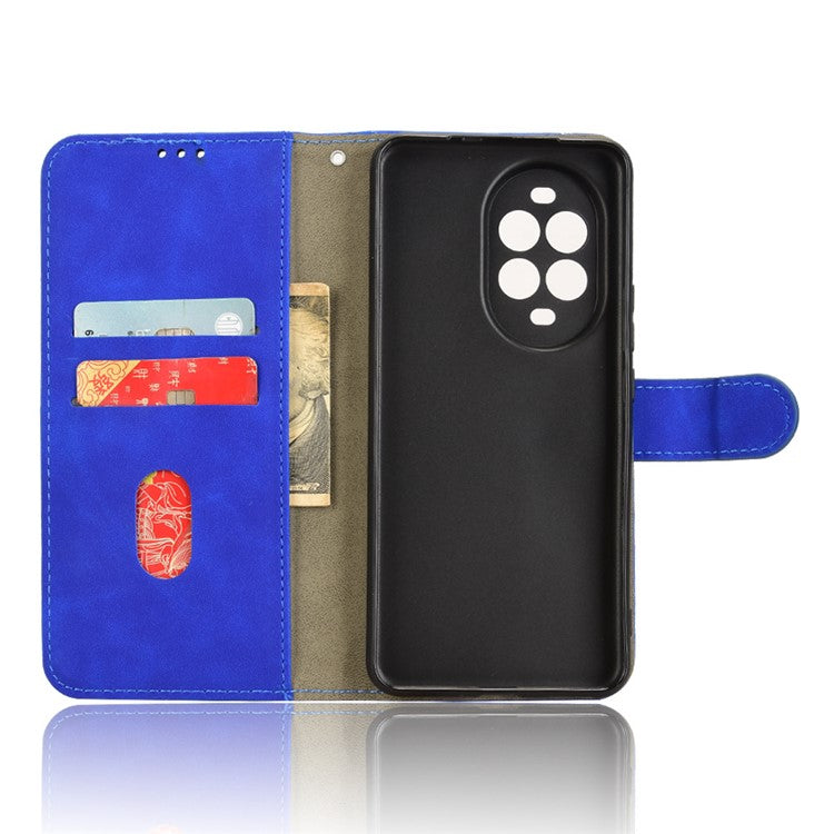For Huawei nova 13 Pro 5G Leather Case Skin-Feel Anti-Drop Wallet Flip Phone Cover - Blue