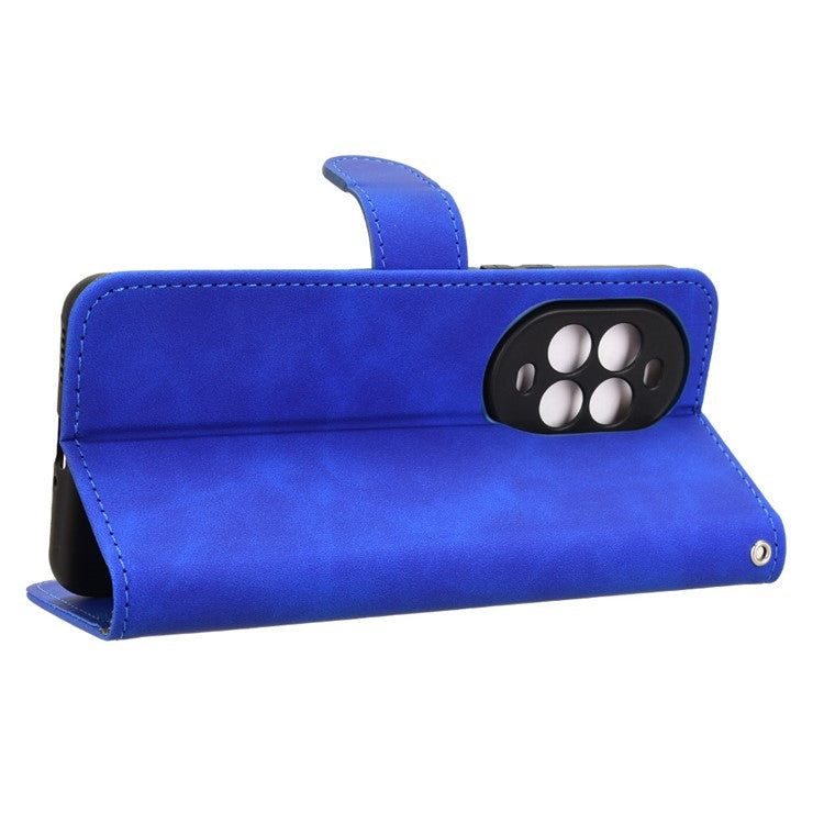 For Huawei nova 13 Pro 5G Leather Case Skin-Feel Anti-Drop Wallet Flip Phone Cover - Blue