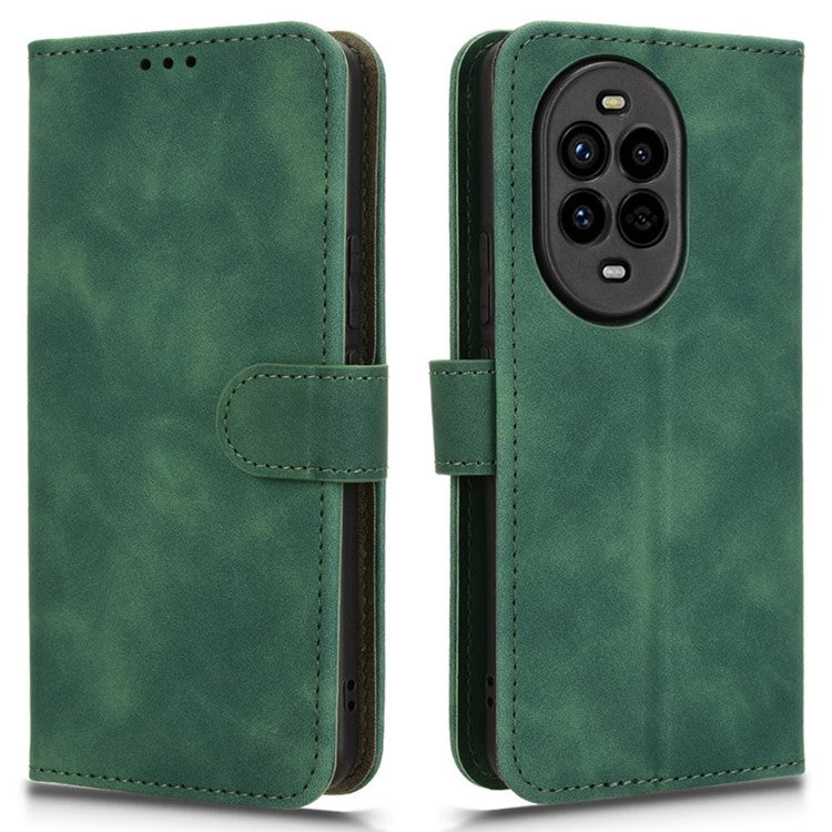 For Huawei nova 13 Pro 5G Leather Case Skin-Feel Anti-Drop Wallet Flip Phone Cover - Green