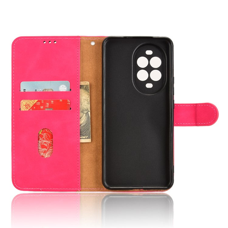 For Huawei nova 13 Pro 5G Leather Case Skin-Feel Anti-Drop Wallet Flip Phone Cover - Rose