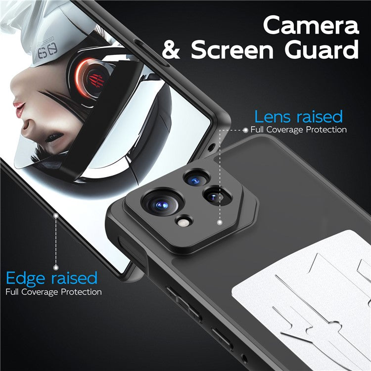 For Asus ROG Phone 8 Pro 5G / Phone 8 5G Shield Heat Dissipation Phone Case Liquid Silicone+PC Back Cover - Silver