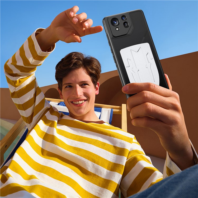 For Asus ROG Phone 8 Pro 5G / Phone 8 5G Shield Heat Dissipation Phone Case Liquid Silicone+PC Back Cover - Silver