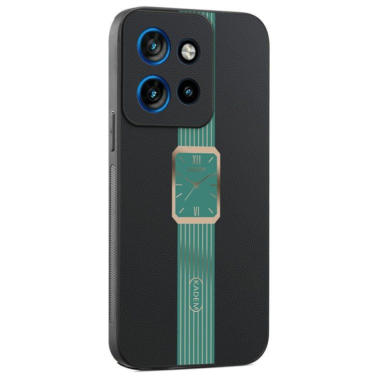 KADEM Case For Motorola Motorola ThinkPhone 25 5G / Edge 50 Neo 5G / Moto S50 5G Leather+TPU+Acrylic Anti-Scratch Phone Cover - Green