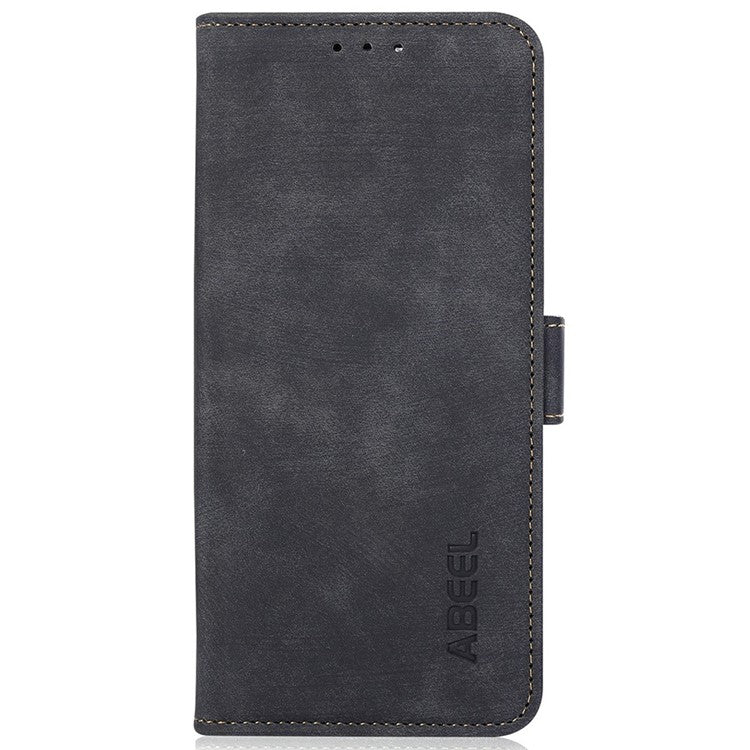 ABEEL For OnePlus 13 Wallet Phone Case Retro Leather Flip Cover with Stand - Black