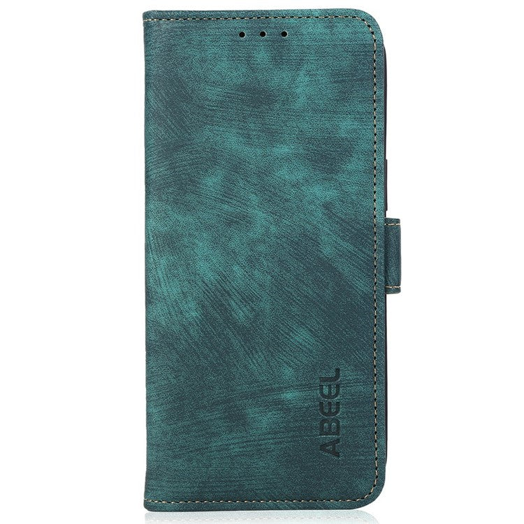 ABEEL For OnePlus 13 Wallet Phone Case Retro Leather Flip Cover with Stand - Green