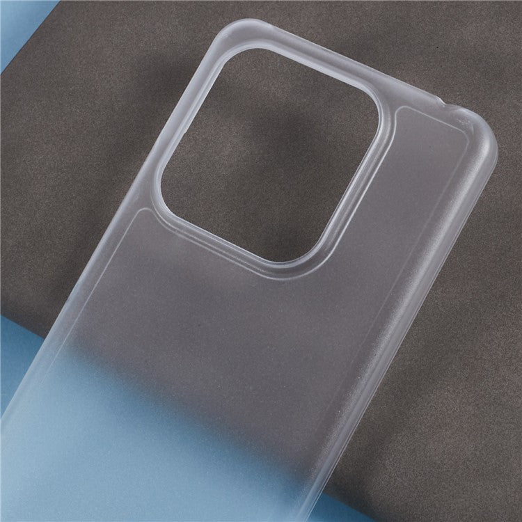 For Xiaomi Redmi Note 14 5G Case Hard PC Frosted Minimalist Phone Cover - Transparent