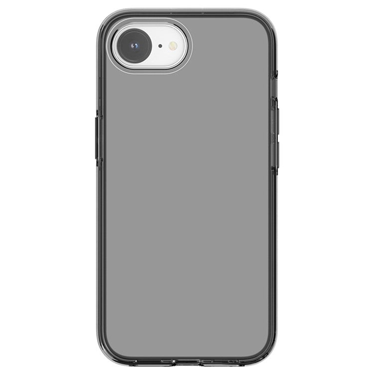 For iPhone 16e Case Thickened Shockproof TPU+PC Clear Back Cover - Transparent Grey