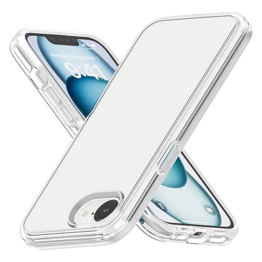 For iPhone SE (2025) Case Thickened Shockproof TPU+PC Clear Back Cover - Transparent